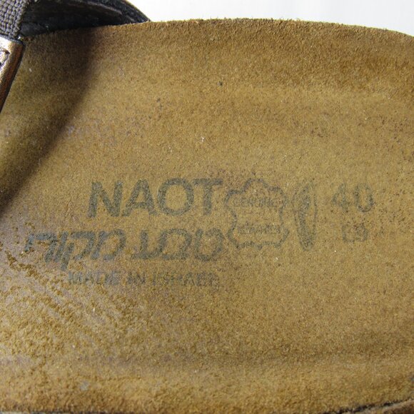 Naot BETTY Bronze Metallic Slide Sandal Women's 40 9 - Picture 8 of 8